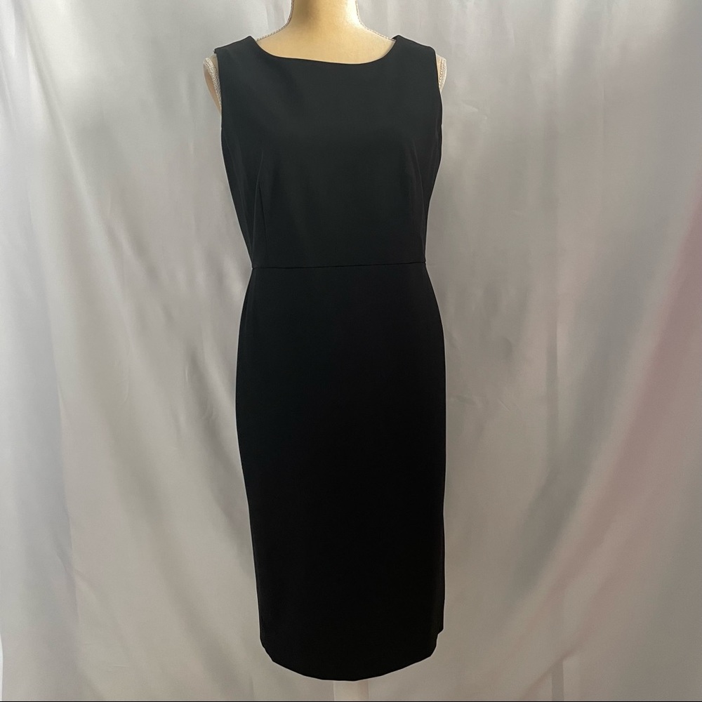 Lands’ End Black Sheath dress.  Size 16P